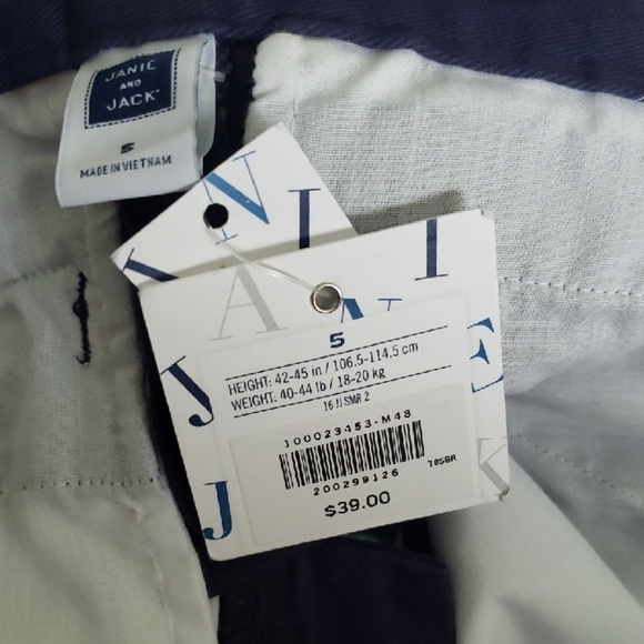 NWT Janie and Jack Shorts Boys 5 - Picture 3 of 3